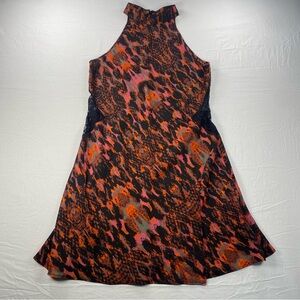 Guess By Marciano Women’s Snake Print Halter Dress Multicolor Size Medium